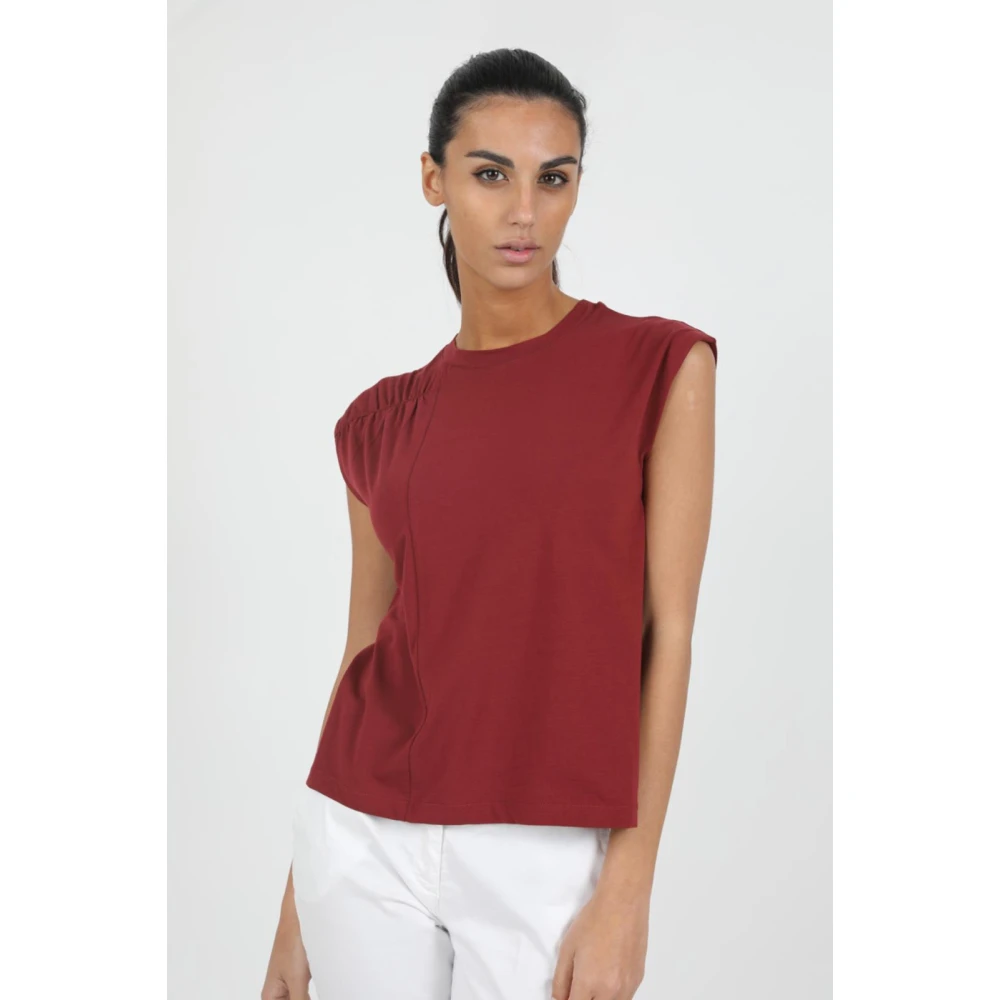 Alpha Studio Stijlvol T-Shirt Red Dames