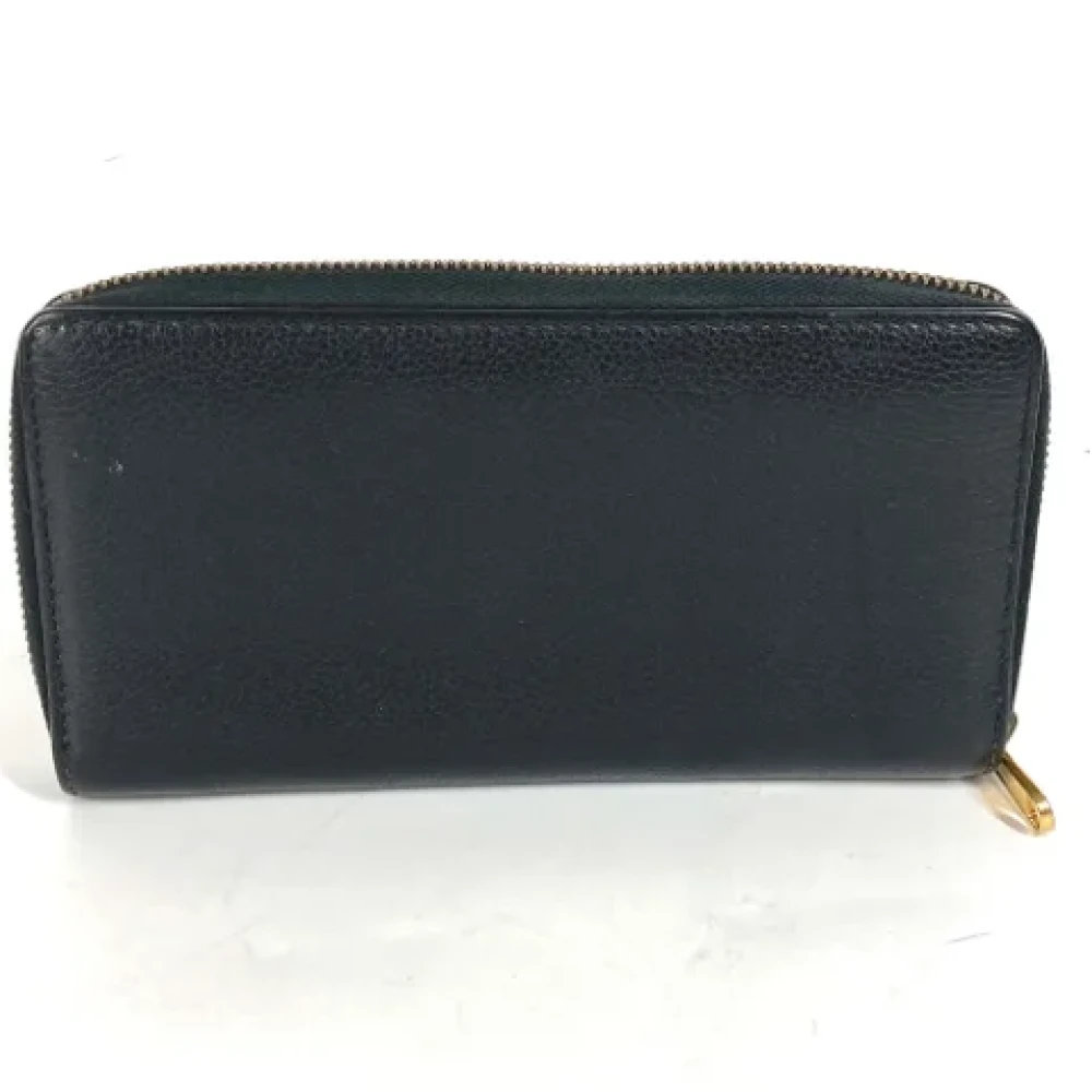 Gucci Vintage Pre-owned Leather wallets Black Dames