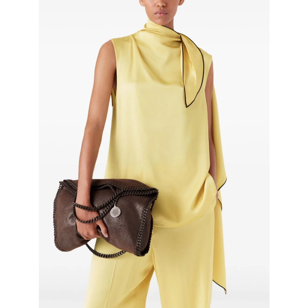 Stella Mccartney Luxe Beige Topkleding Verhoog Garderobe Yellow Dames