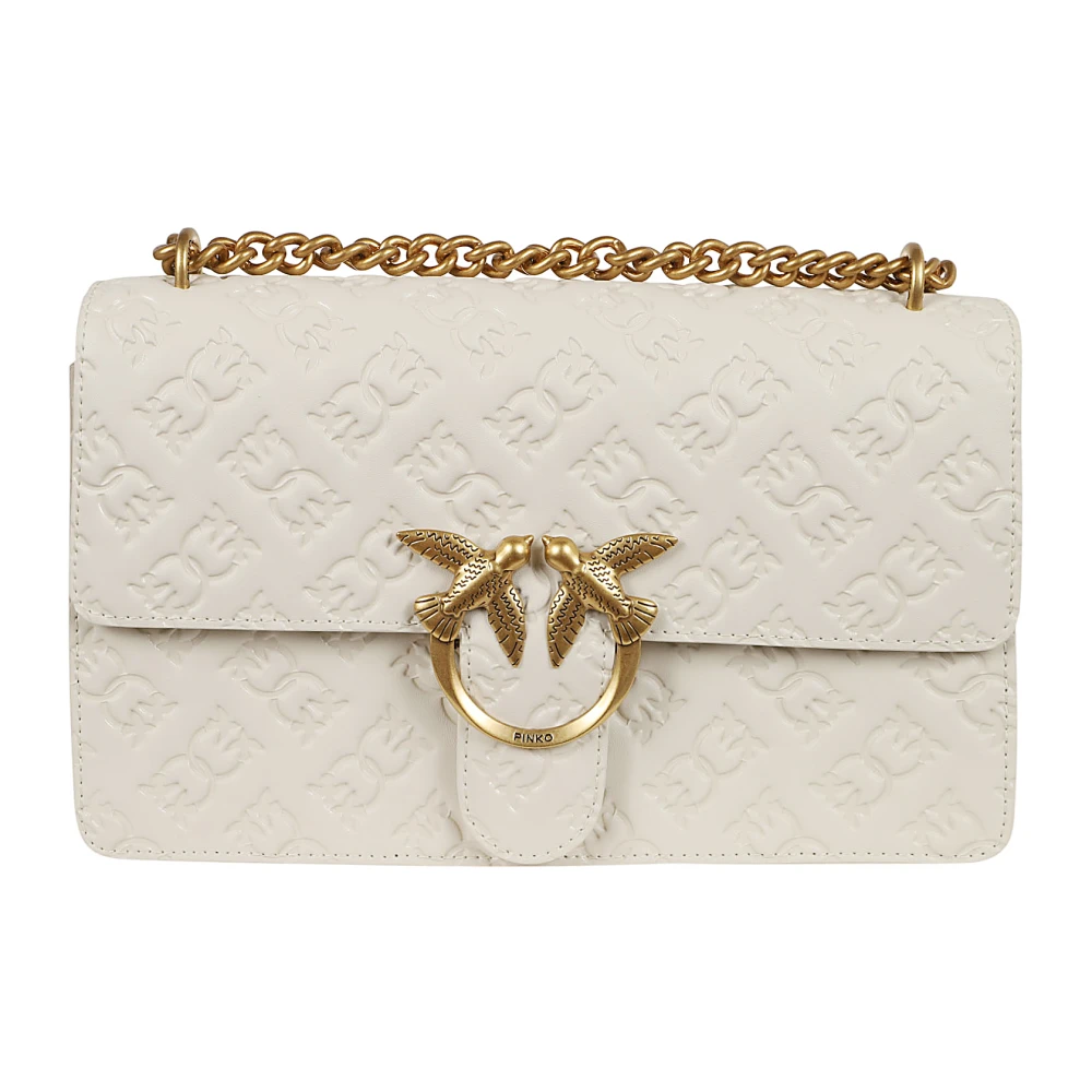 Pinko Women's White Crossbody Bag Love Birds