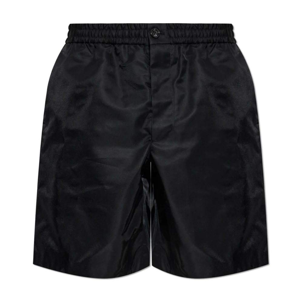 Ami Paris Men's Black Shorts With Pockets - Casual Shorts - L - Shorts