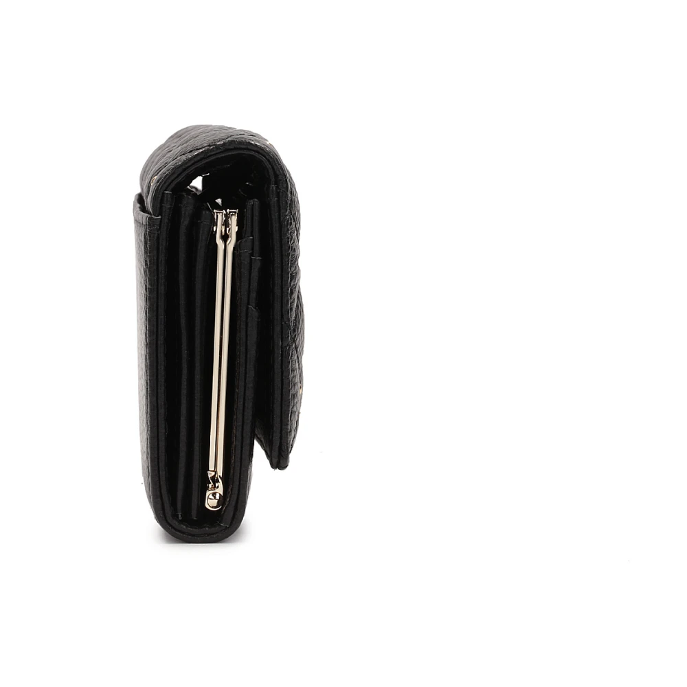 Kazar Elegante zwarte portemonnee met quilten en gouden strass Black Dames