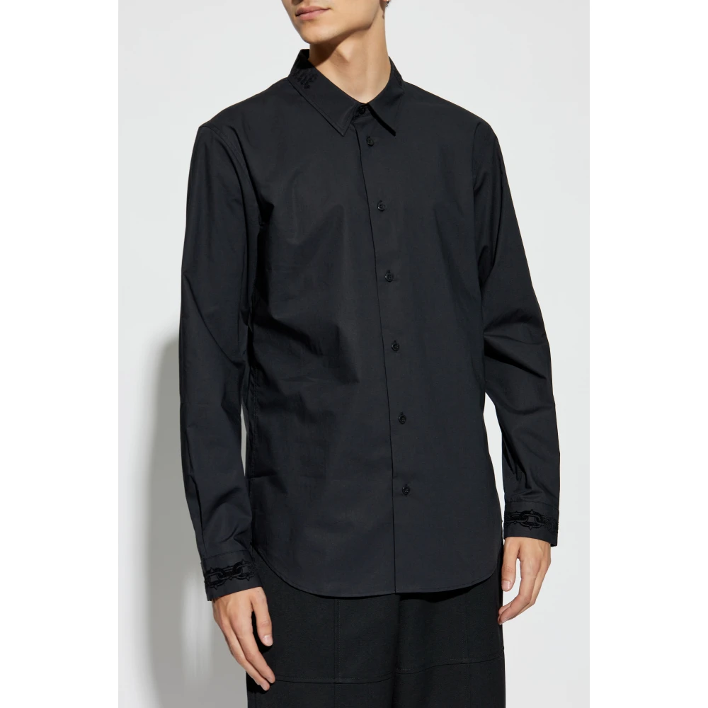 Versace Jeans Couture Shirt met Logo Black Heren