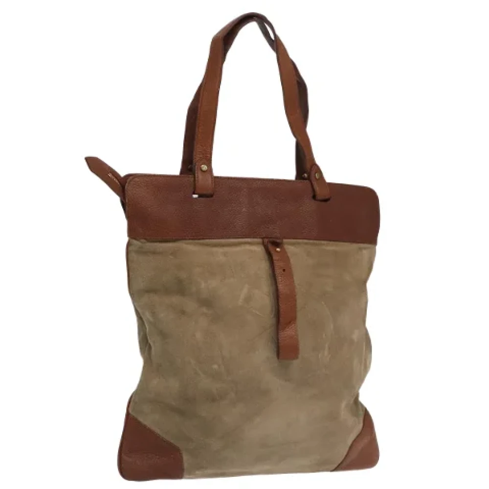 Burberry Vintage Pre-owned Leather handbags Brown Dames