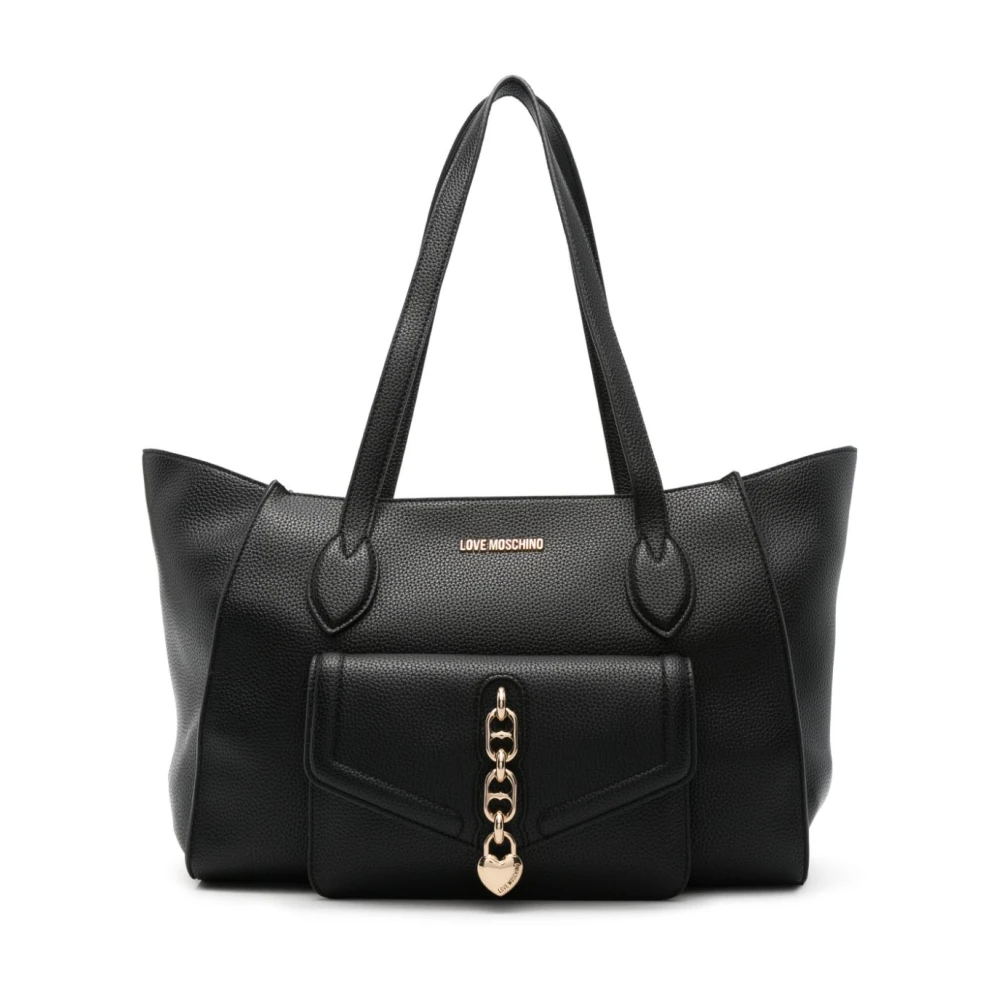 Love Moschino Zwarte stijlvolle tassen voor vrouwen Black Dames