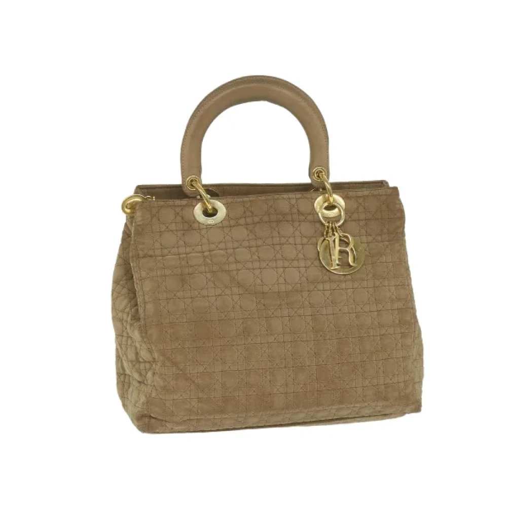 Dior Vintage Pre-owned Nylon handbags Brown Dames