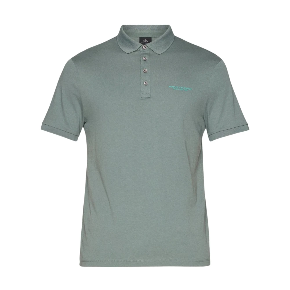 Armani Exchange Groen Polo Shirt met Klassieke Details Green Heren