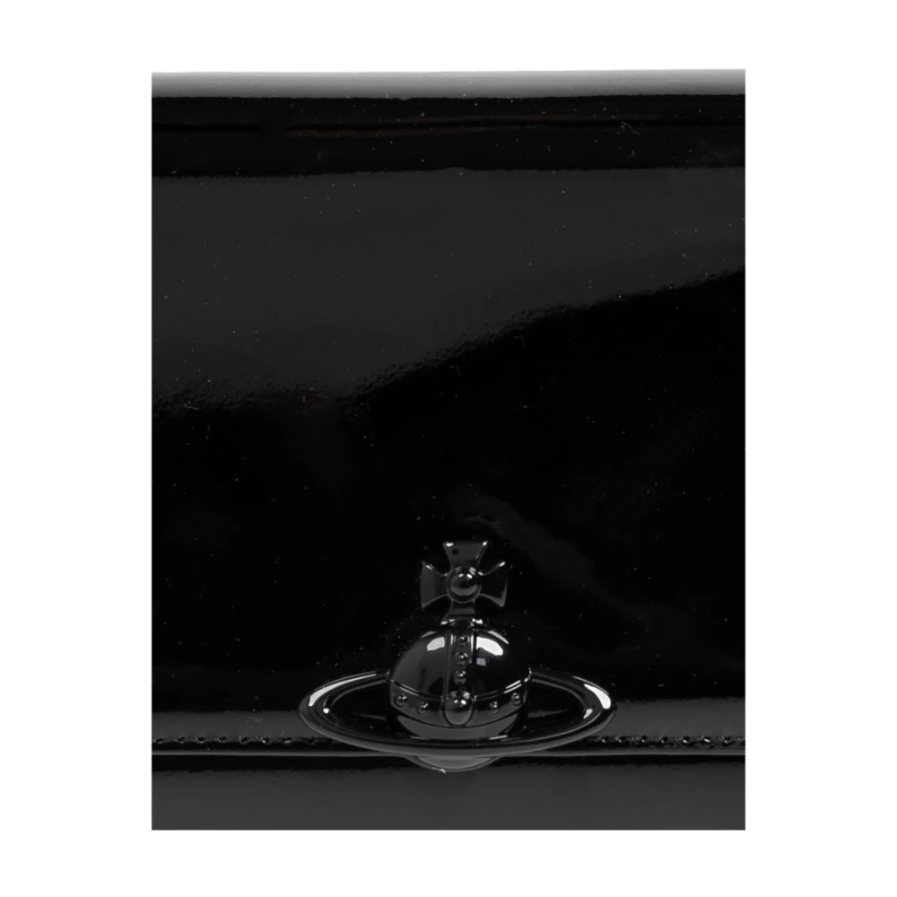 Vivienne Westwood Zwarte Patentleren Overslagtas Black Dames