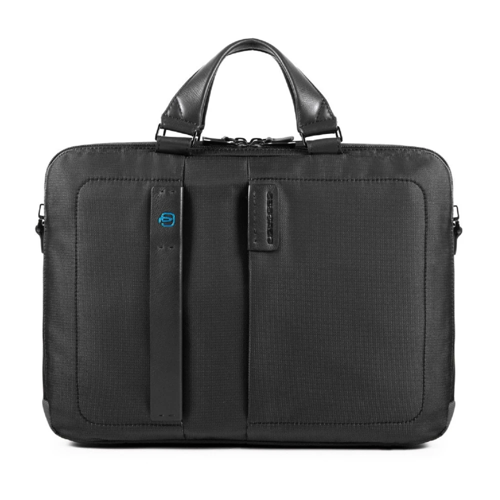 Piquadro Men's Black Laptop Bags & Cases, One Size, P16 Computer Portfolio Briefcase