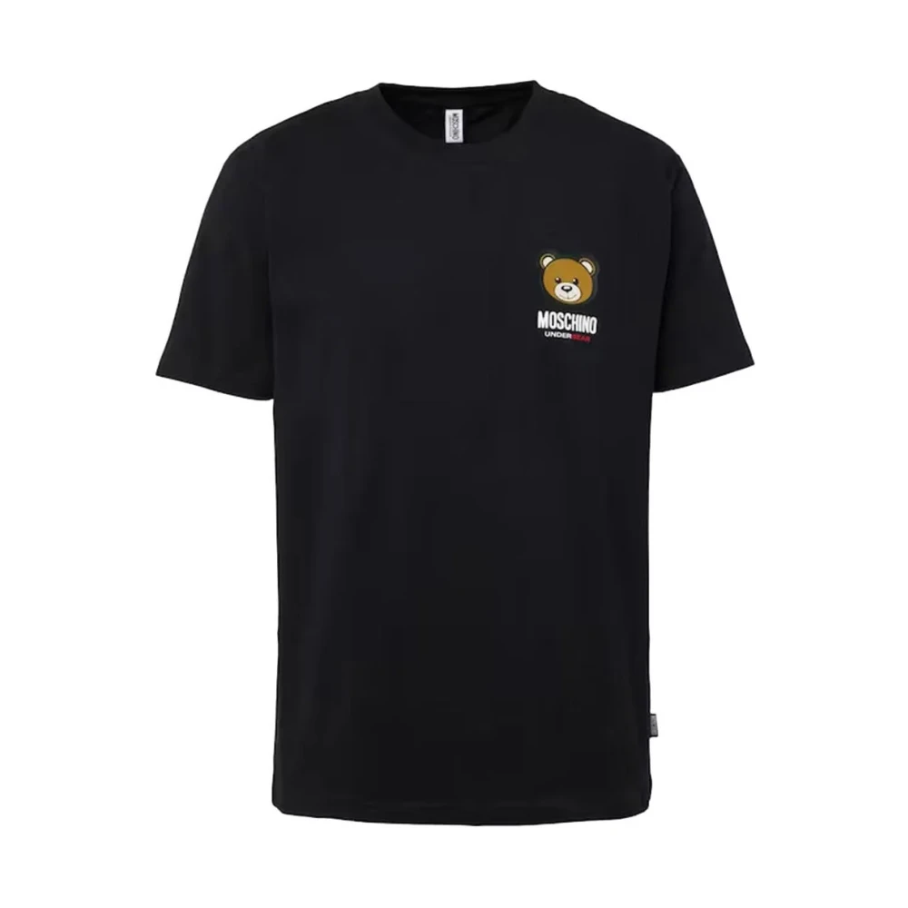 Moschino Zwarte T-shirts en Polos Black Heren