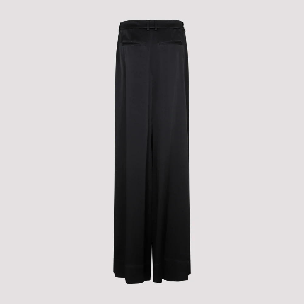 Saint Laurent Loose Fit Noir Broek Black Dames