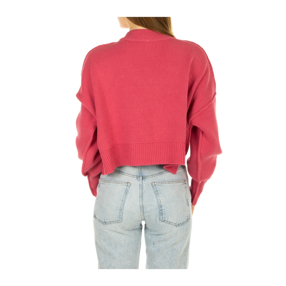 Free People Roze Sweater Easy Street Pullover Pink Dames
