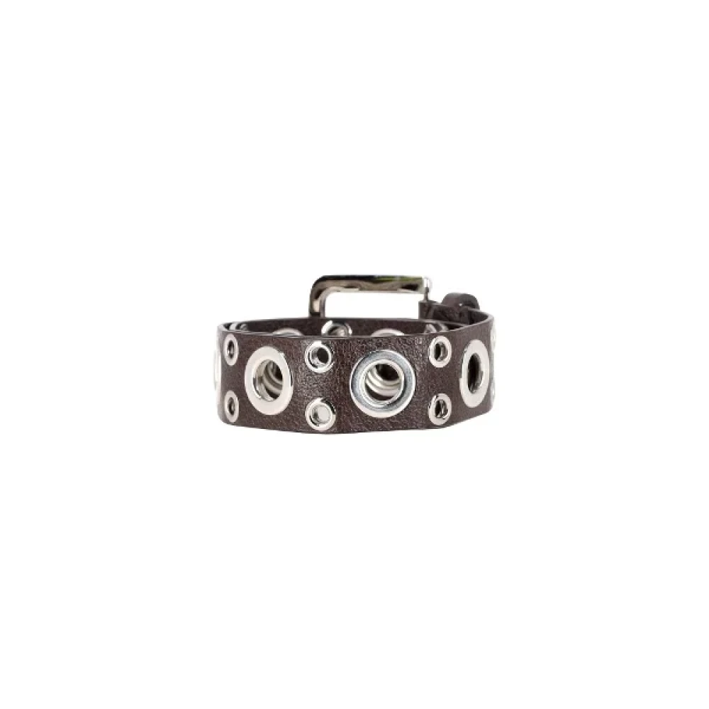 Marni Pre-owned Leather belts Brown Dames