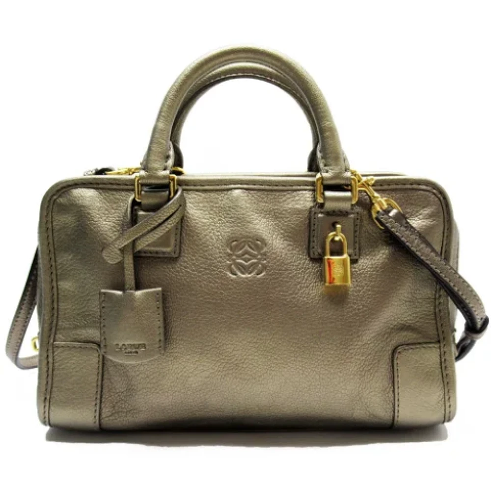 Loewe Pre-owned Leather handbags Yellow Dames