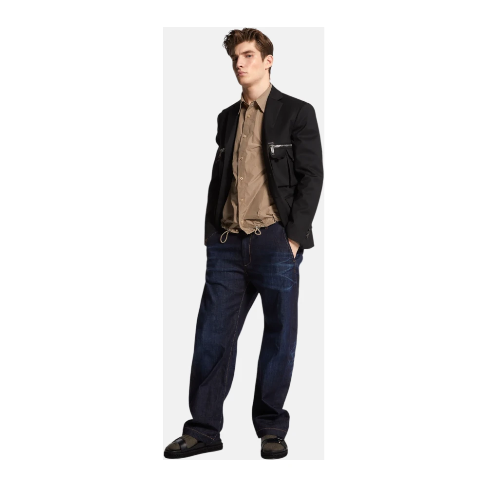 Dsquared2 Donkere Urban Wash Snatch Fit Broek Blue Heren