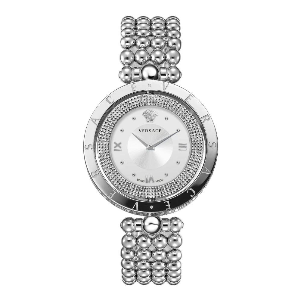 Versace Women's Gray Watches, One Size, Watch Eon Black 33.6Mm Ve7900520
