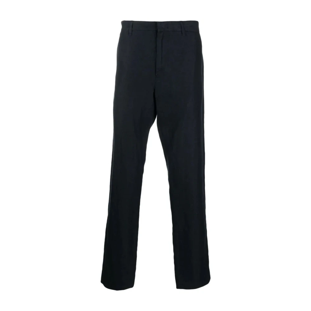 Vince Straight Trousers Blue Heren