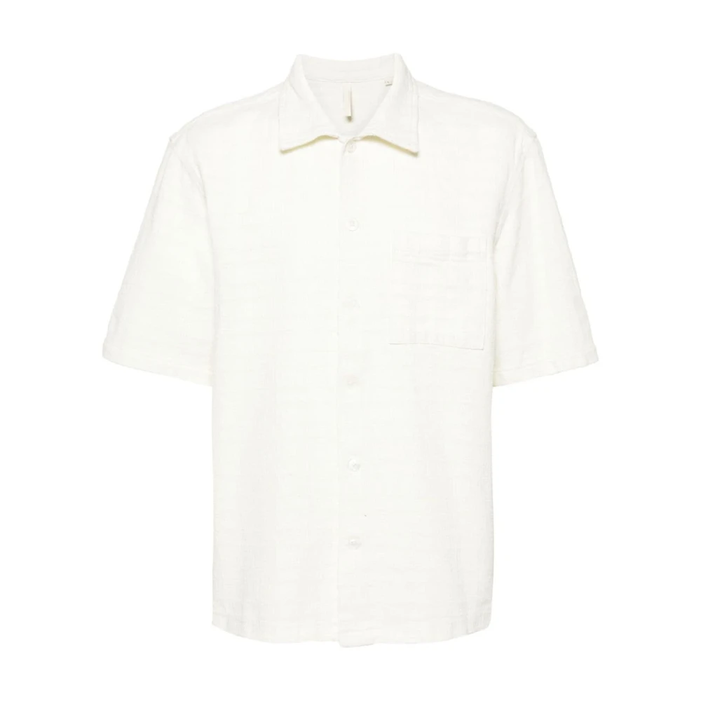 Sunflower Short Sleeve Shirts White Heren