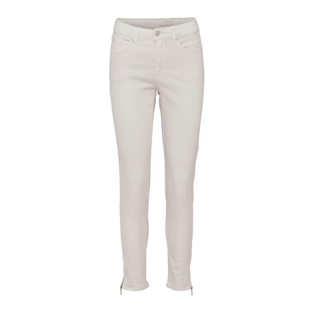 C.ro Women's White Slim-Fit Trousers, Xs, Slim-Fit Trousers