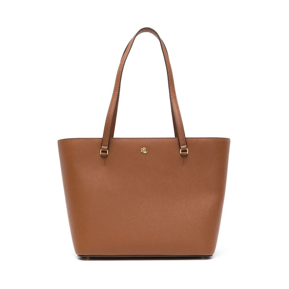 Ralph Lauren Women's Brown Karly Shopper Medium Tote