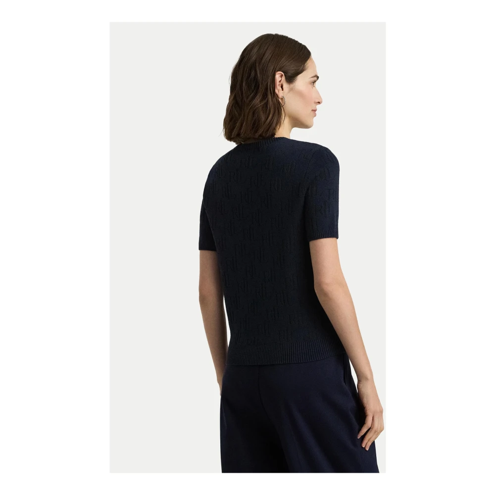 Ralph Lauren Jamyzah Korte Mouw Pullover Blue Dames