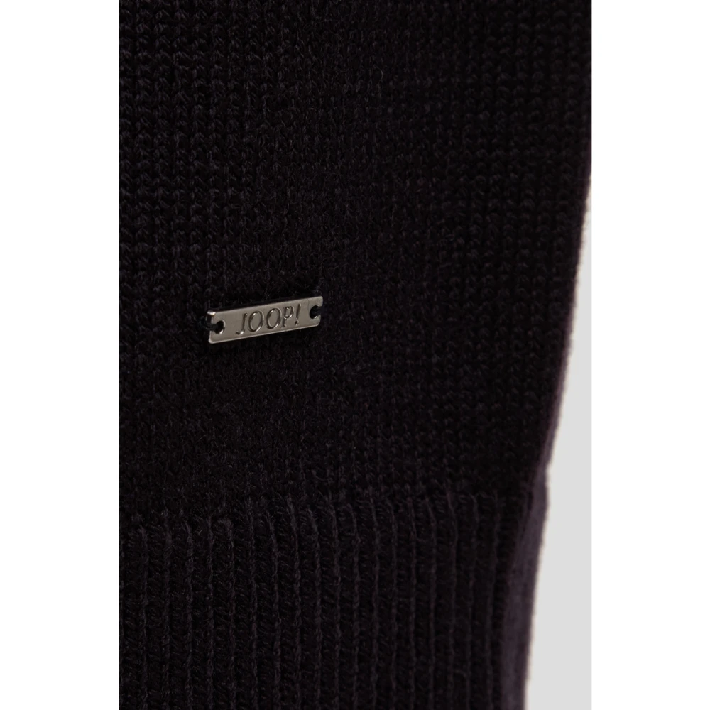 Joop! Blauwe Nacht Herenjas met Ritssluiting en Gebreid Schouderdetail Blue Heren