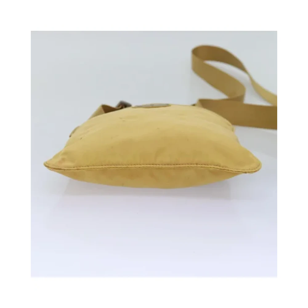 Prada Vintage Pre-owned Nylon prada-bags Yellow Dames