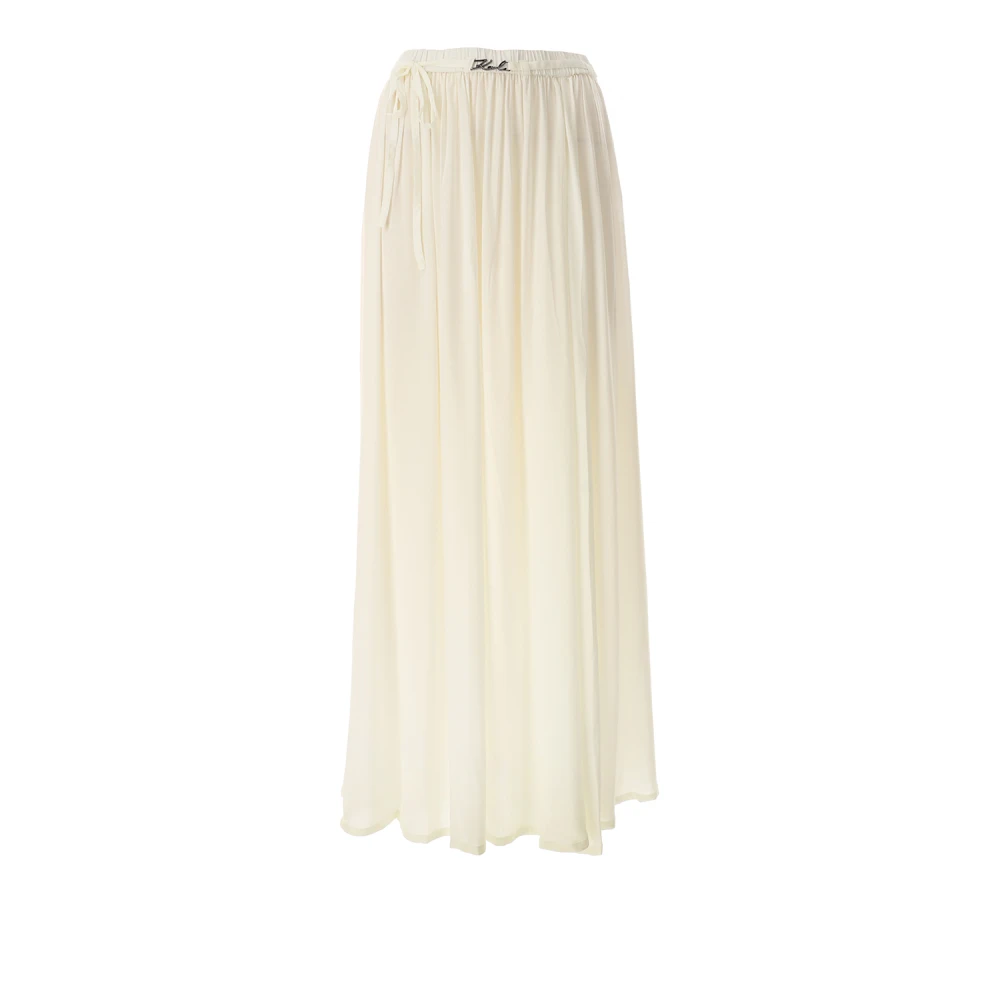 Karl Lagerfeld Ivory Maxi Beach Skirt White Dames