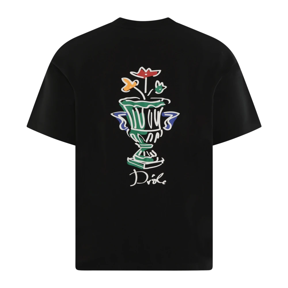 Drole de Monsieur Heren T-Shirt Vaas Black Heren