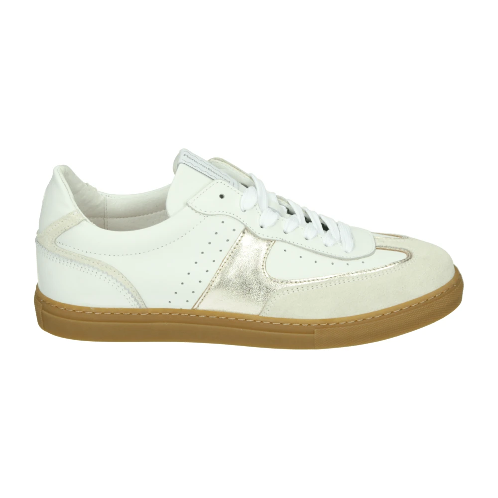Floris van Bommel Sportieve Lage Dames Sneakers Dames Schoenen Wit