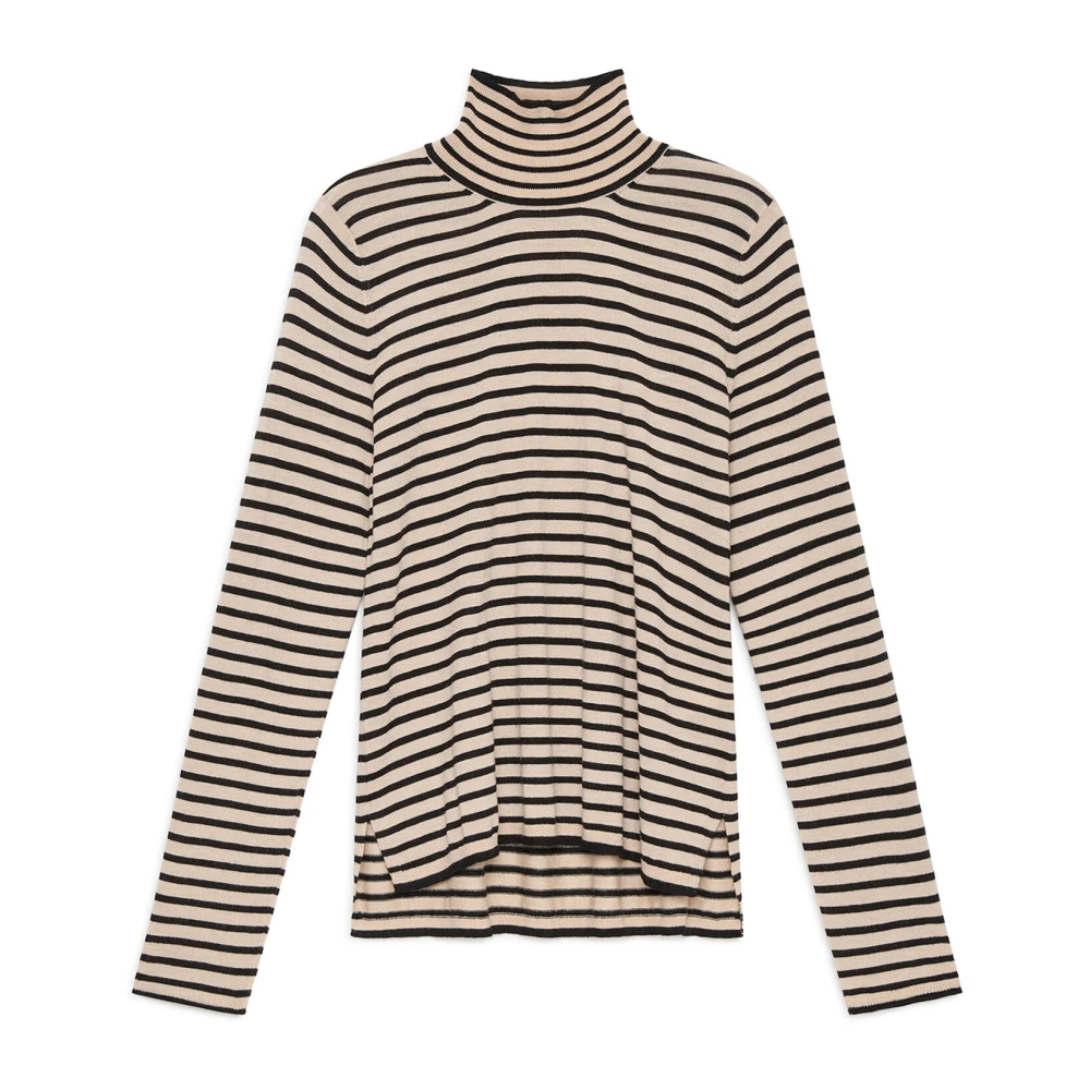 Maliparmi Women's Black Turtlenecks, L, Soft Touch Knitwear