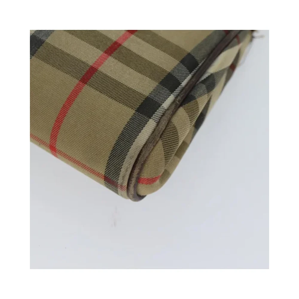 Burberry Vintage Pre-owned Cotton clutches Beige Dames