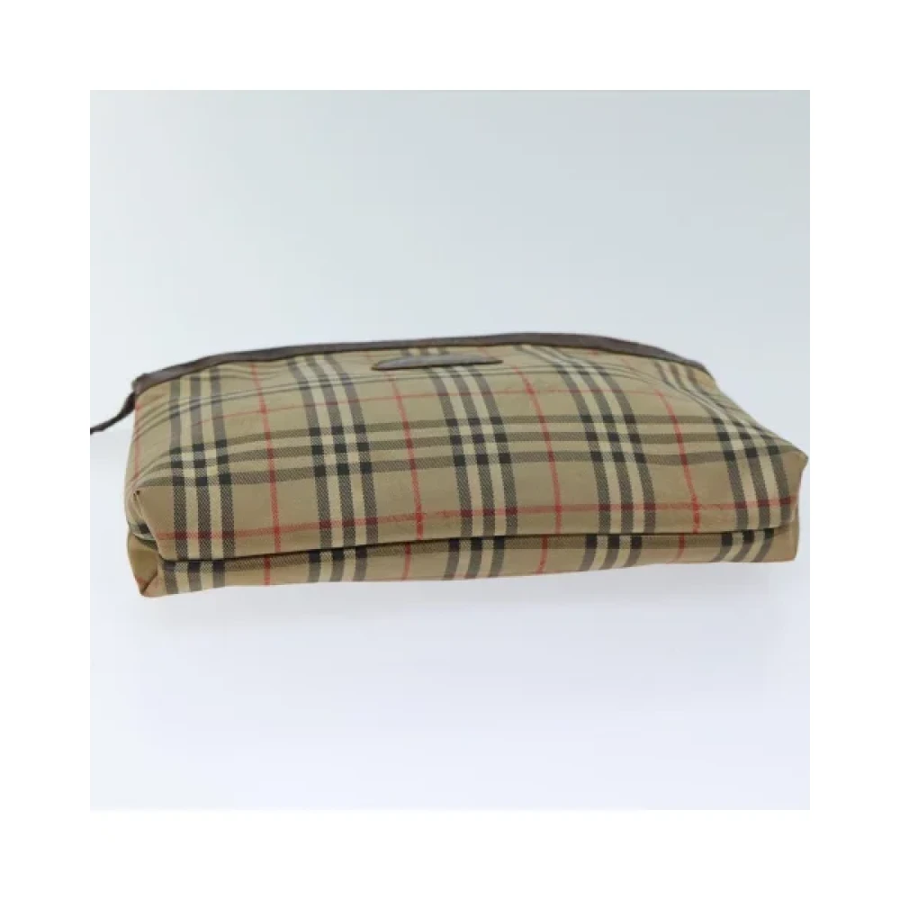 Burberry Vintage Pre-owned Canvas pouches Beige Dames