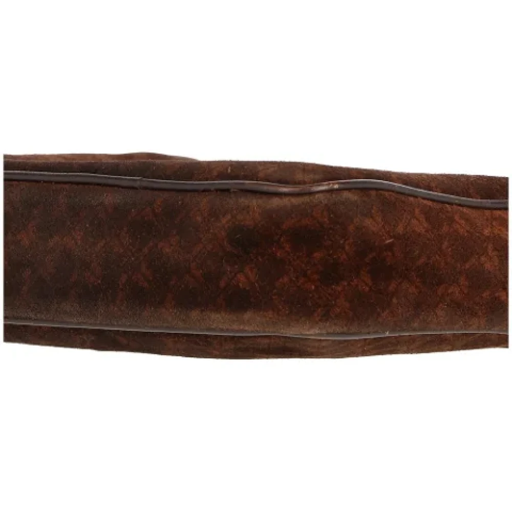 Salvatore Ferragamo Pre-owned Suede pouches Brown Dames