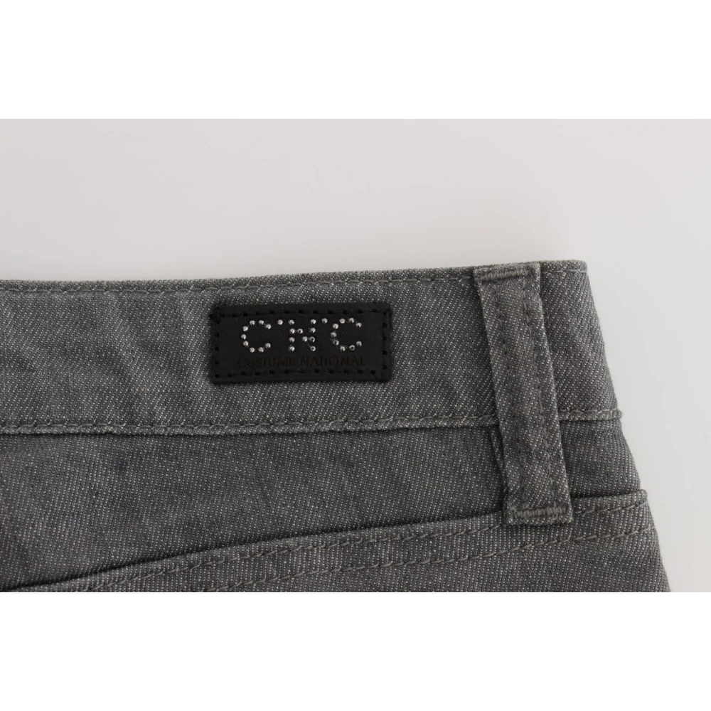 Costume National Grijze Slim-Fit Designer Jeans Gray Dames