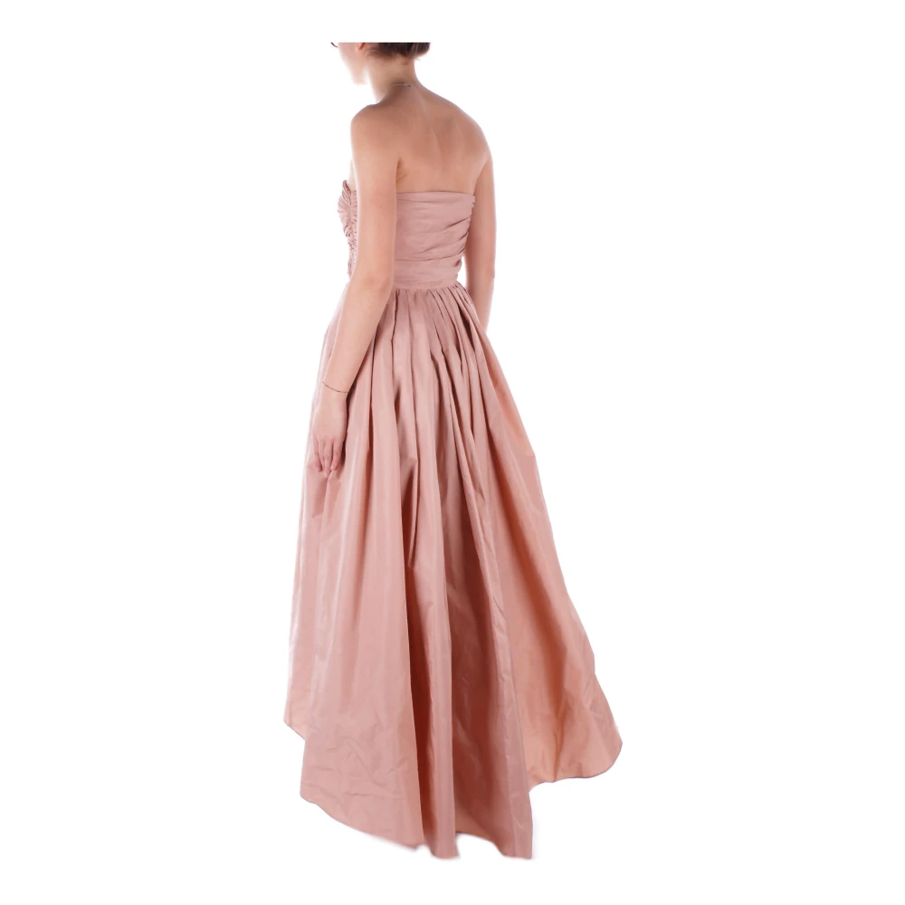 pinko Elegante Roze Jurk met Zijrits Pink Dames