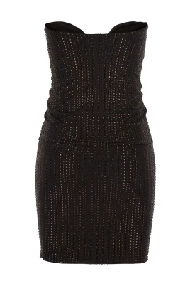Crystal Strapless Mini Dress