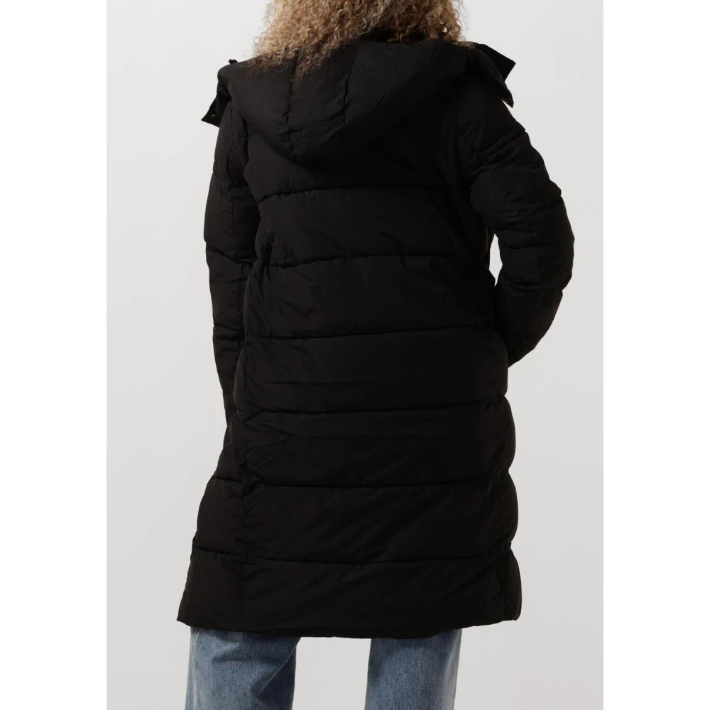 Calvin Klein Monologo Non Down Long Puffer Jas Black Dames