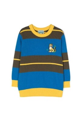 pull-a-rayures-pour-enfants-bleu