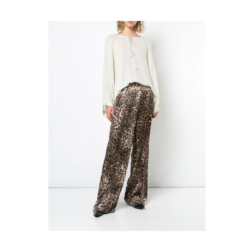 Nili Lotan Witte Zijden Strik Hals Blouse White Dames