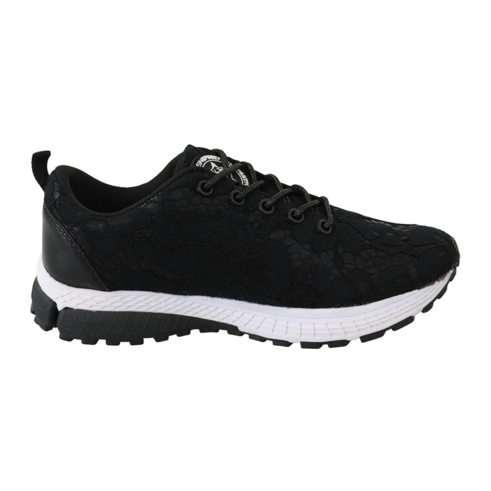Plein Sport Svart Polyester Runner Umi Sneakers Skor - Plein Sport Kvinnor Black, Dam