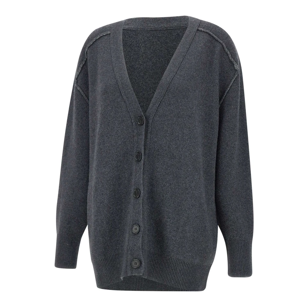 Iceberg Antracietgrijze Wollen Blend Vest Gray Dames