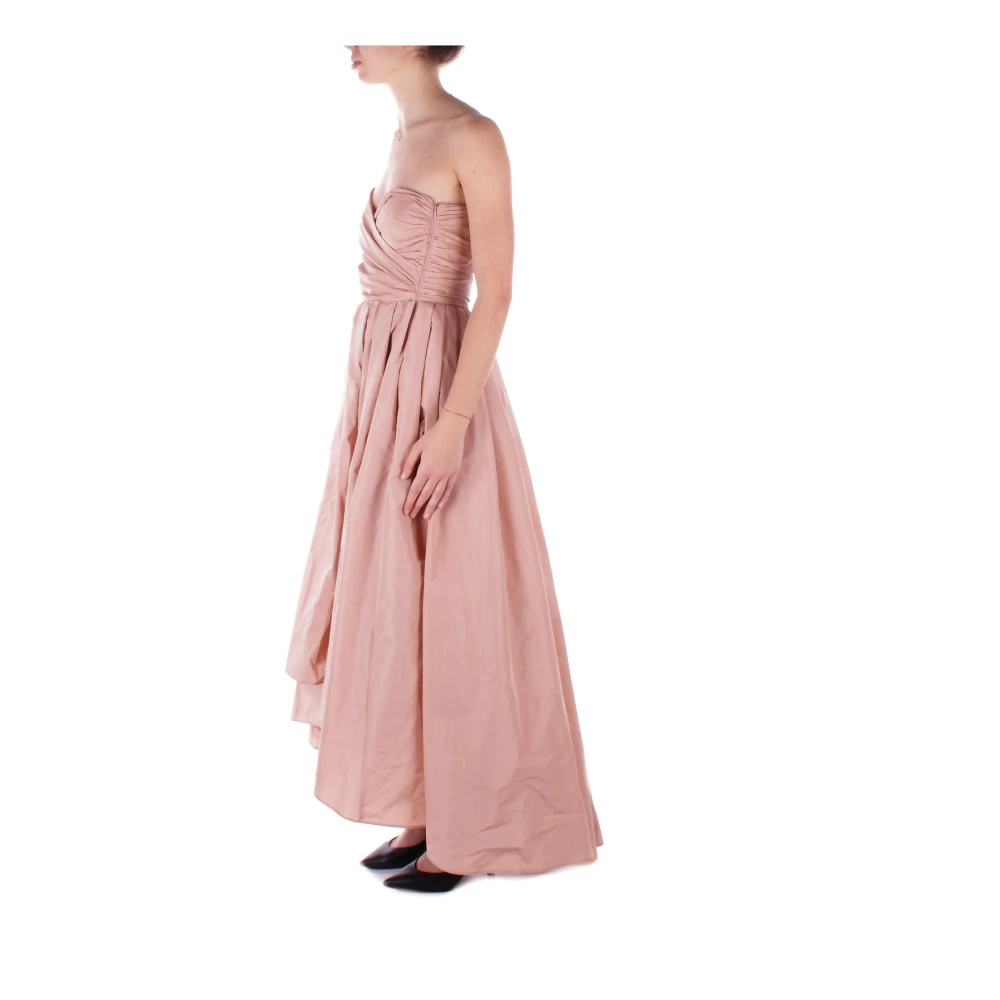 pinko Elegante Roze Jurk met Zijrits Pink Dames