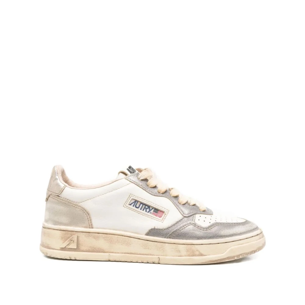Autry Vintage Lage Suède Sneakers Dames Schoenen Grijs