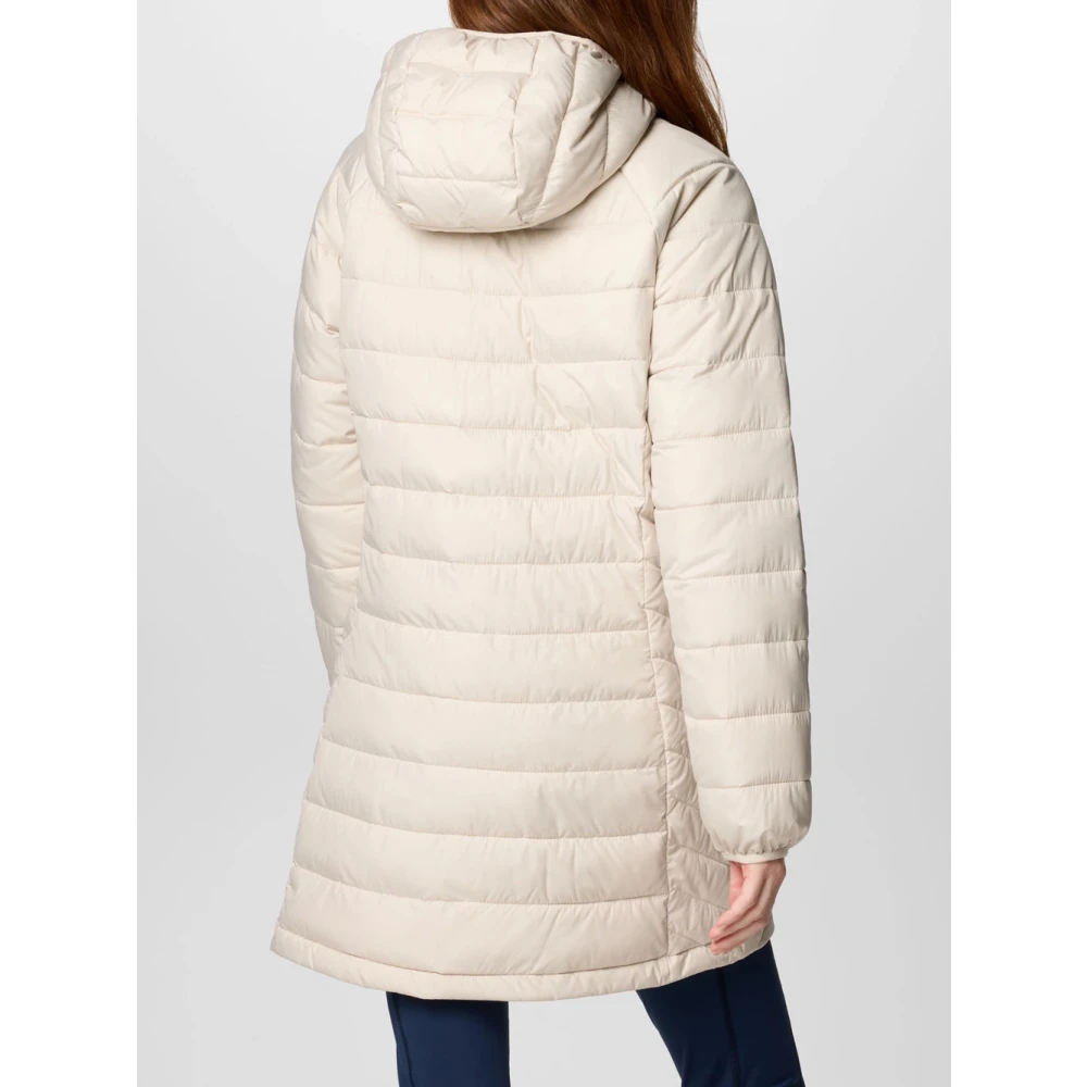Columbia Powder Lite Mid Ivoor Winterjas White Dames