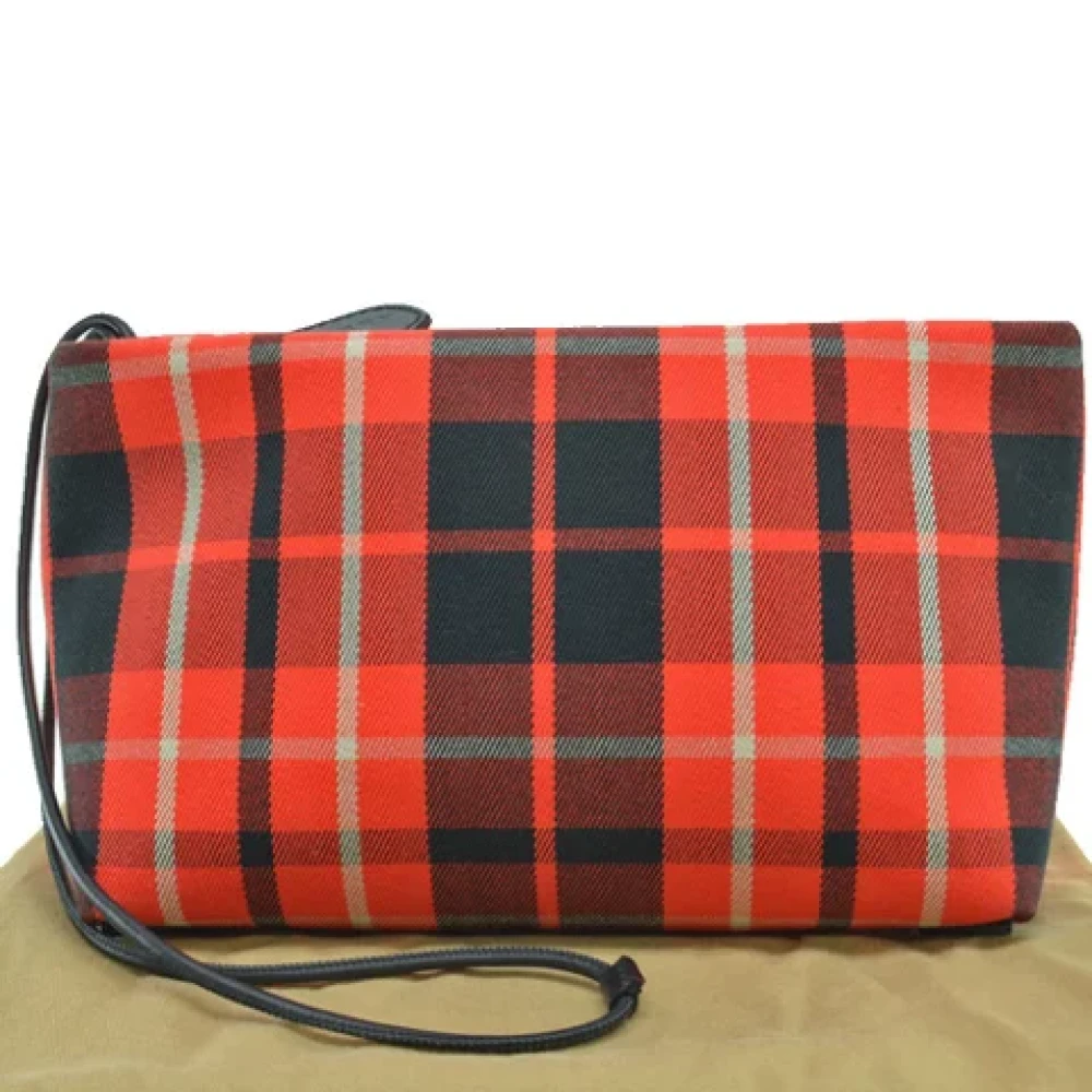 Burberry Vintage Pre-owned Nylon clutches Red Dames