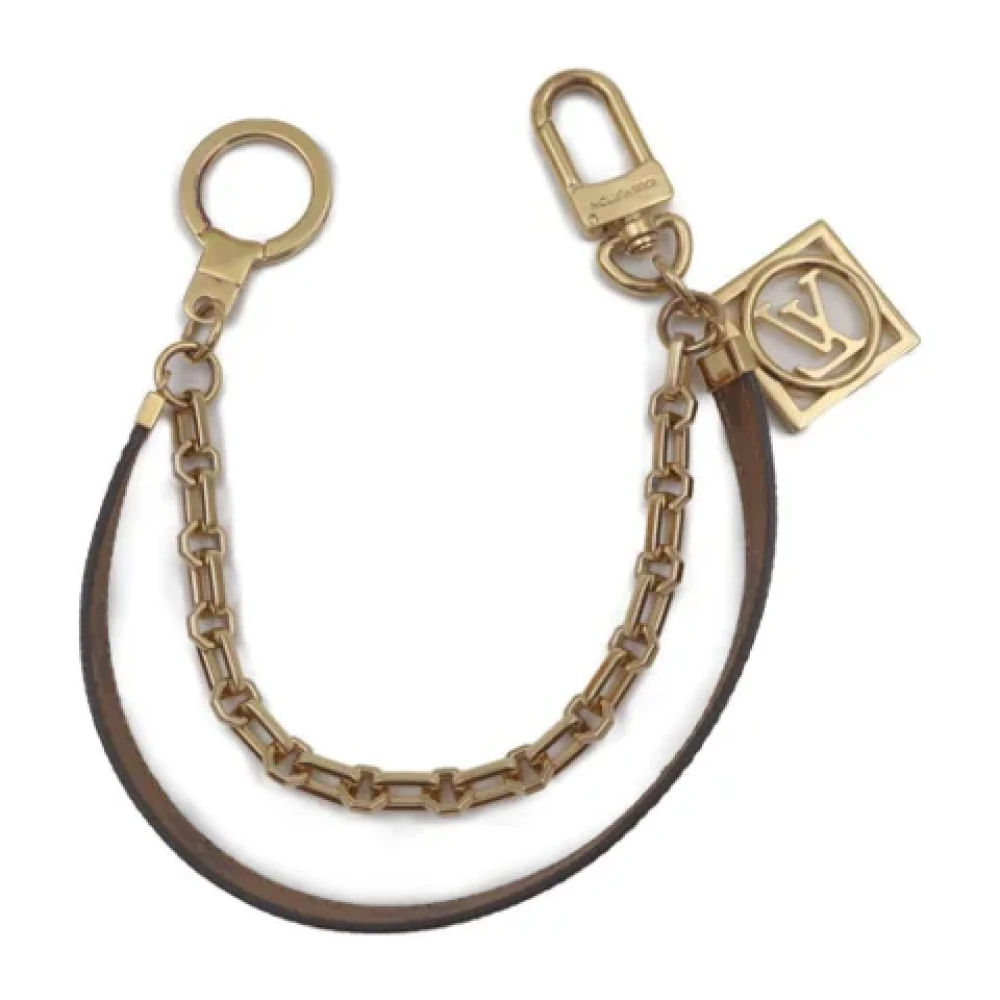 Louis Vuitton Vintage Pre-owned Leather key-holders Yellow Dames