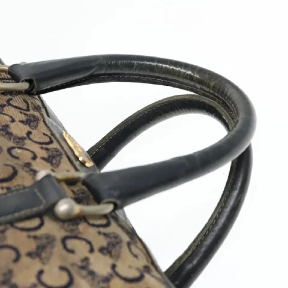 Celine Vintage Pre-owned Canvas handbags Blue Dames