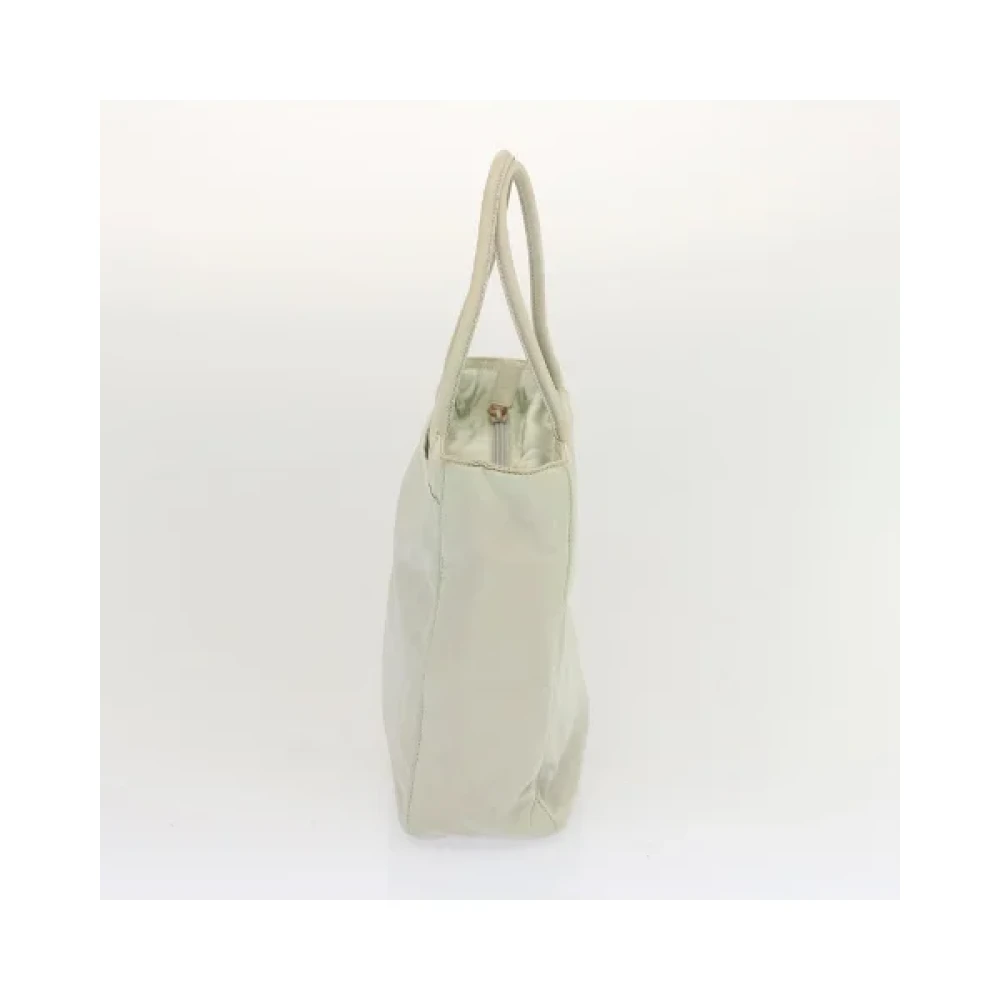 Prada Vintage Pre-owned Nylon handbags White Dames