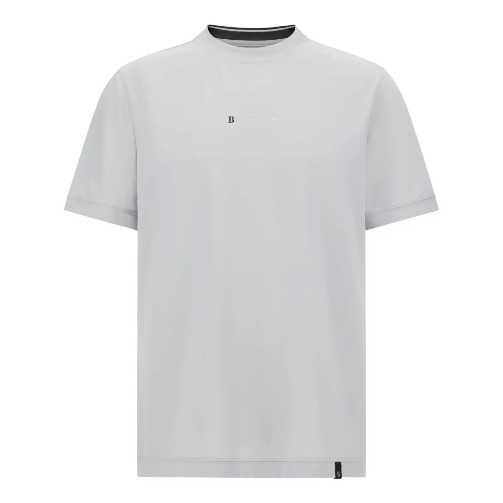 Boggi Milano Hoge Prestatie Piqué T-shirt Blue Heren